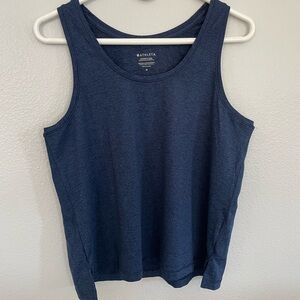 Athleta Navy Blue Tank Top casual, white workout, exercise